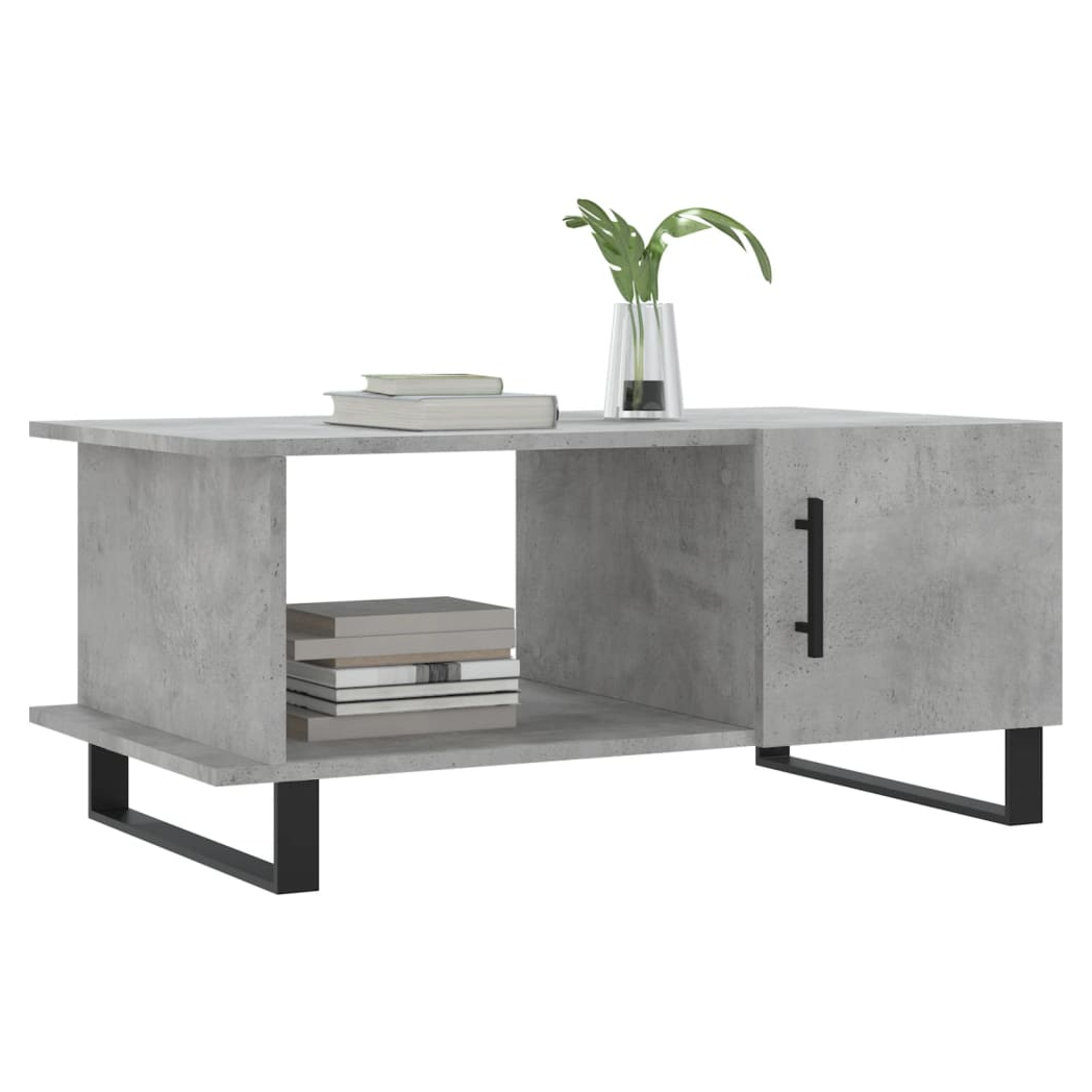 vidaXL Coffee Table Concrete Grey 90x50x40 cm Engineered Wood