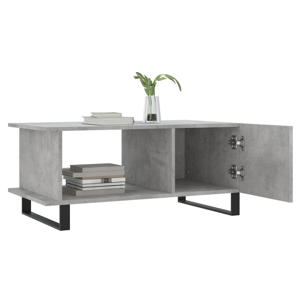 vidaXL Coffee Table Concrete Grey 90x50x40 cm Engineered Wood