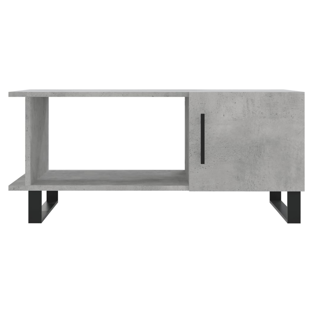 vidaXL Coffee Table Concrete Grey 90x50x40 cm Engineered Wood