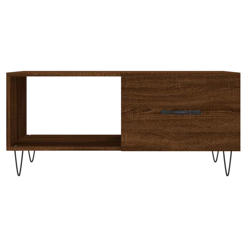 vidaXL Coffee Table Brown Oak 90x50x40 cm Engineered Wood