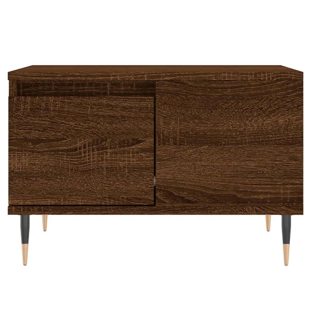 vidaXL Coffee Table Brown Oak 55x55x36.5 cm Engineered Wood