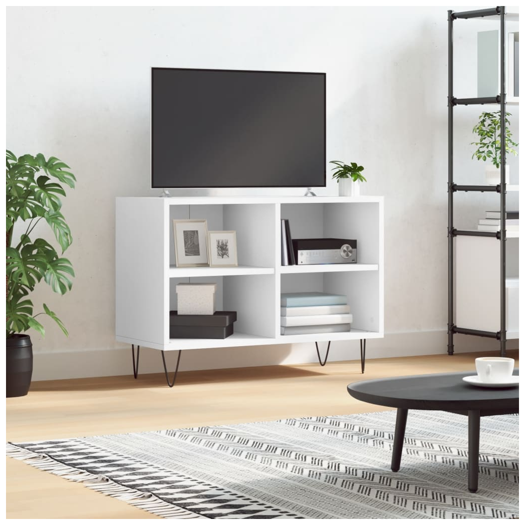 vidaXL TV Cabinet White 69.5x30x50 cm Engineered Wood