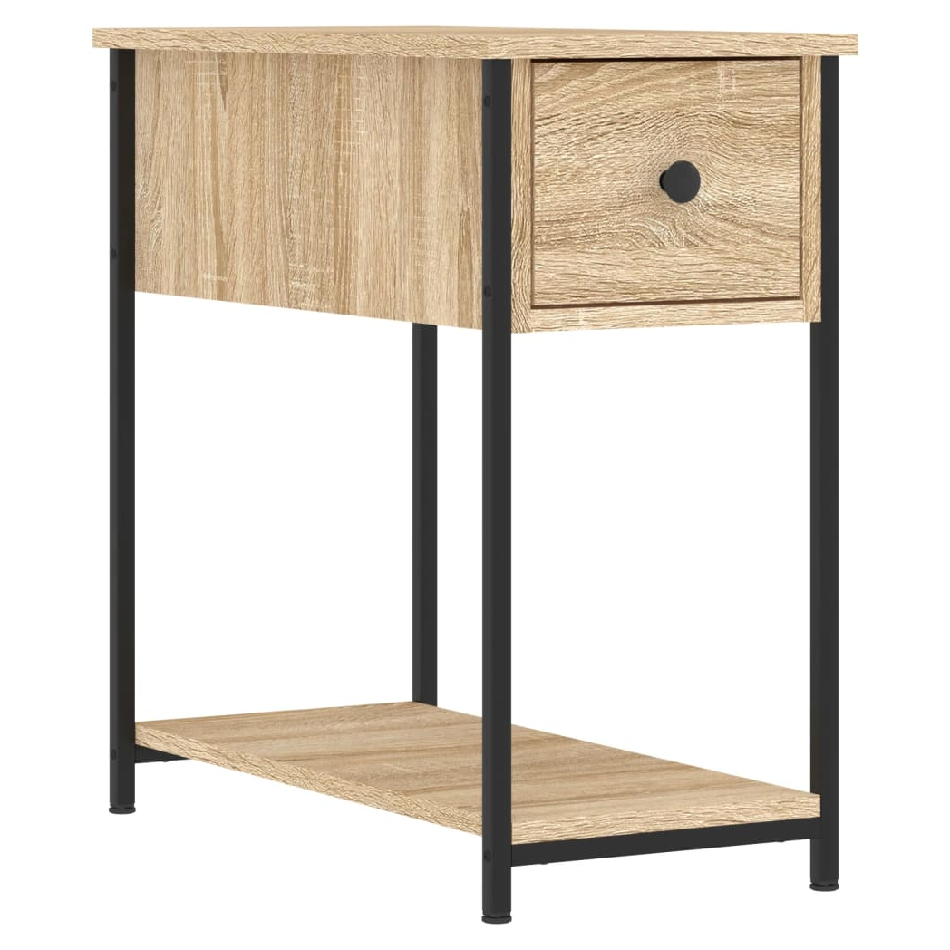 vidaXL Bedside Cabinet Sonoma Oak 30x60x60 cm Engineered Wood