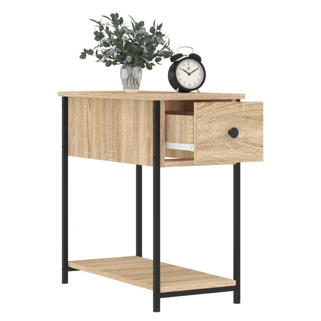 vidaXL Bedside Cabinet Sonoma Oak 30x60x60 cm Engineered Wood