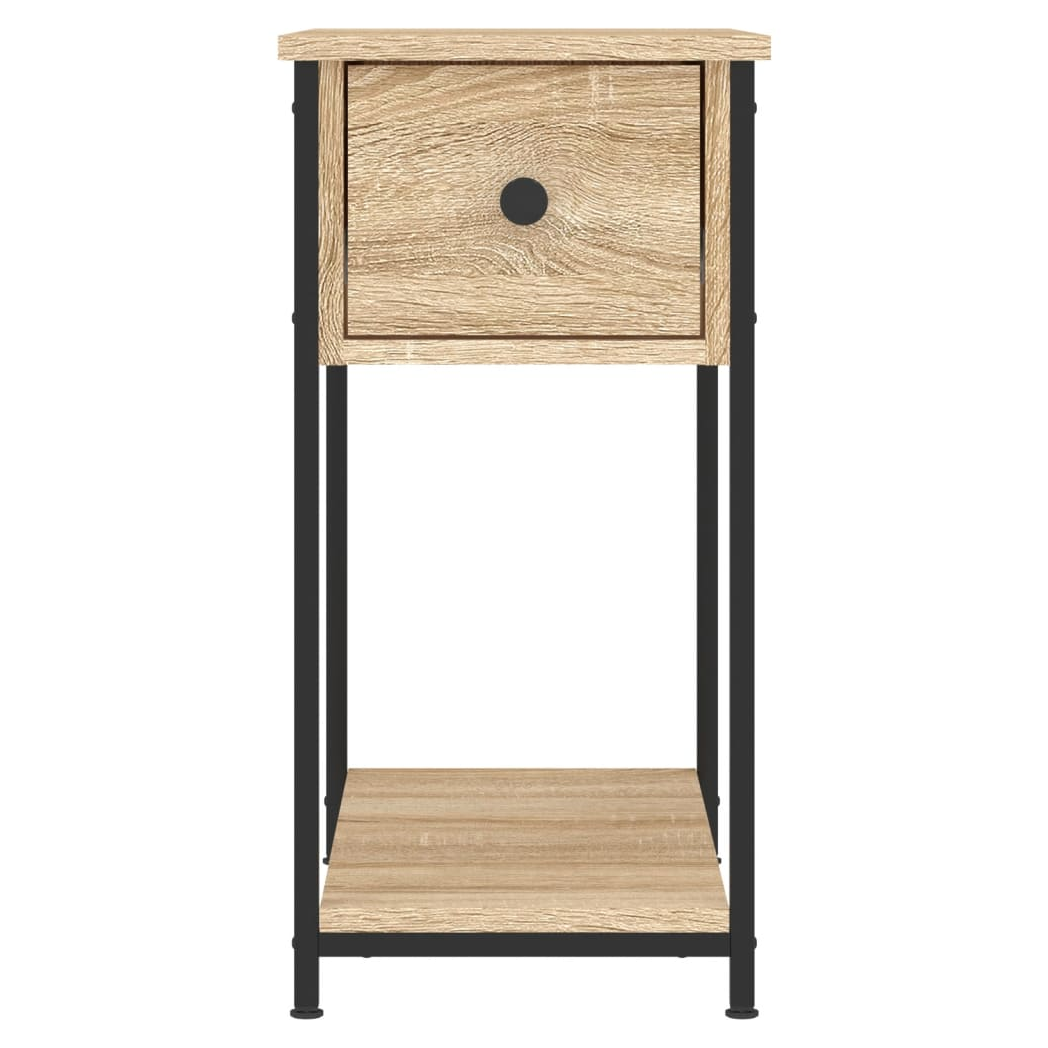 vidaXL Bedside Cabinet Sonoma Oak 30x60x60 cm Engineered Wood