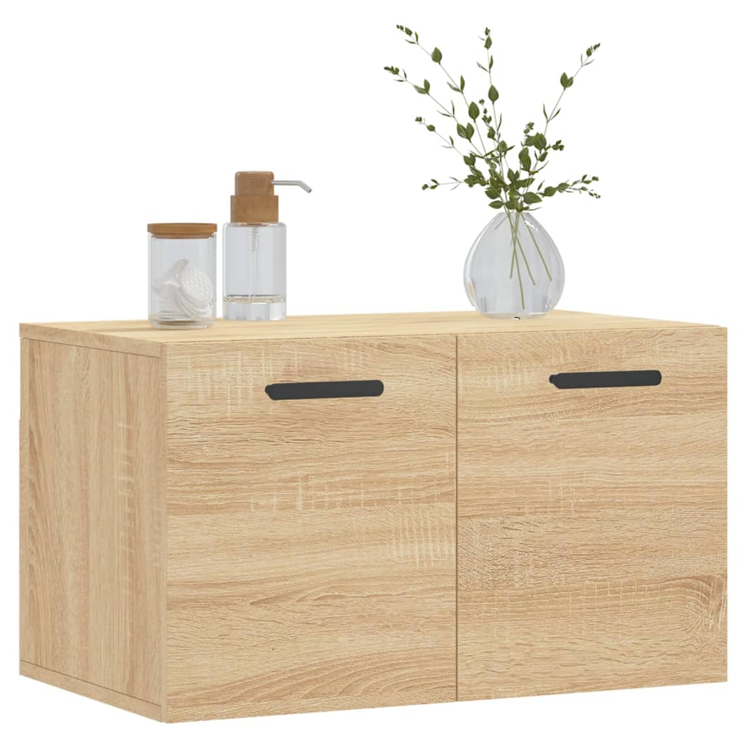 vidaXL Wall Cabinet Sonoma Oak 60x36.5x35 cm Engineered Wood