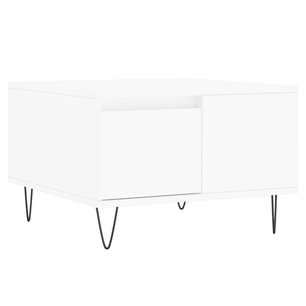 vidaXL Coffee Table White 55x55x36.5 cm Engineered Wood