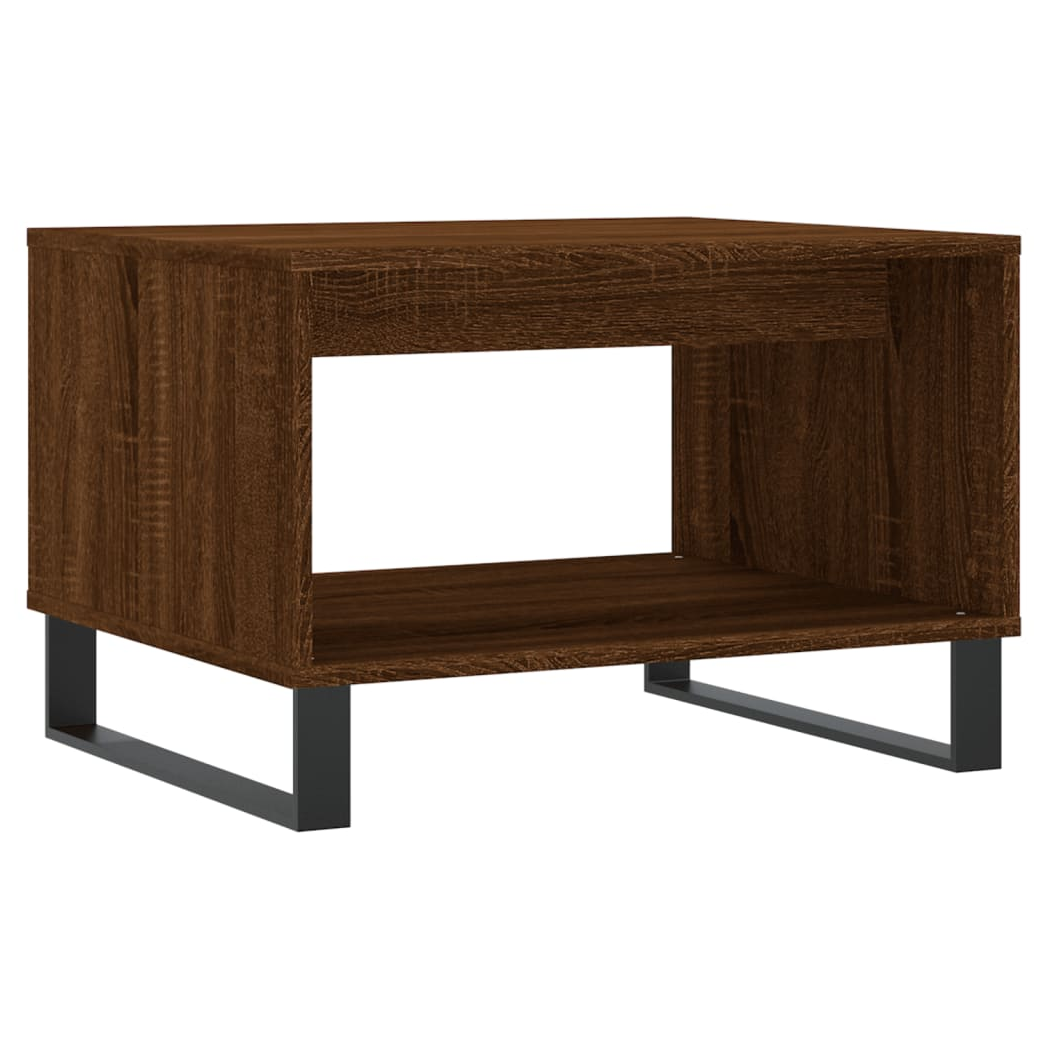 vidaXL Coffee Table Brown Oak 60x50x40 cm Engineered Wood