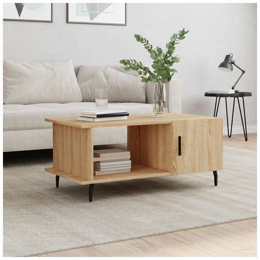 vidaXL Coffee Table Sonoma Oak 90x50x40 cm Engineered Wood