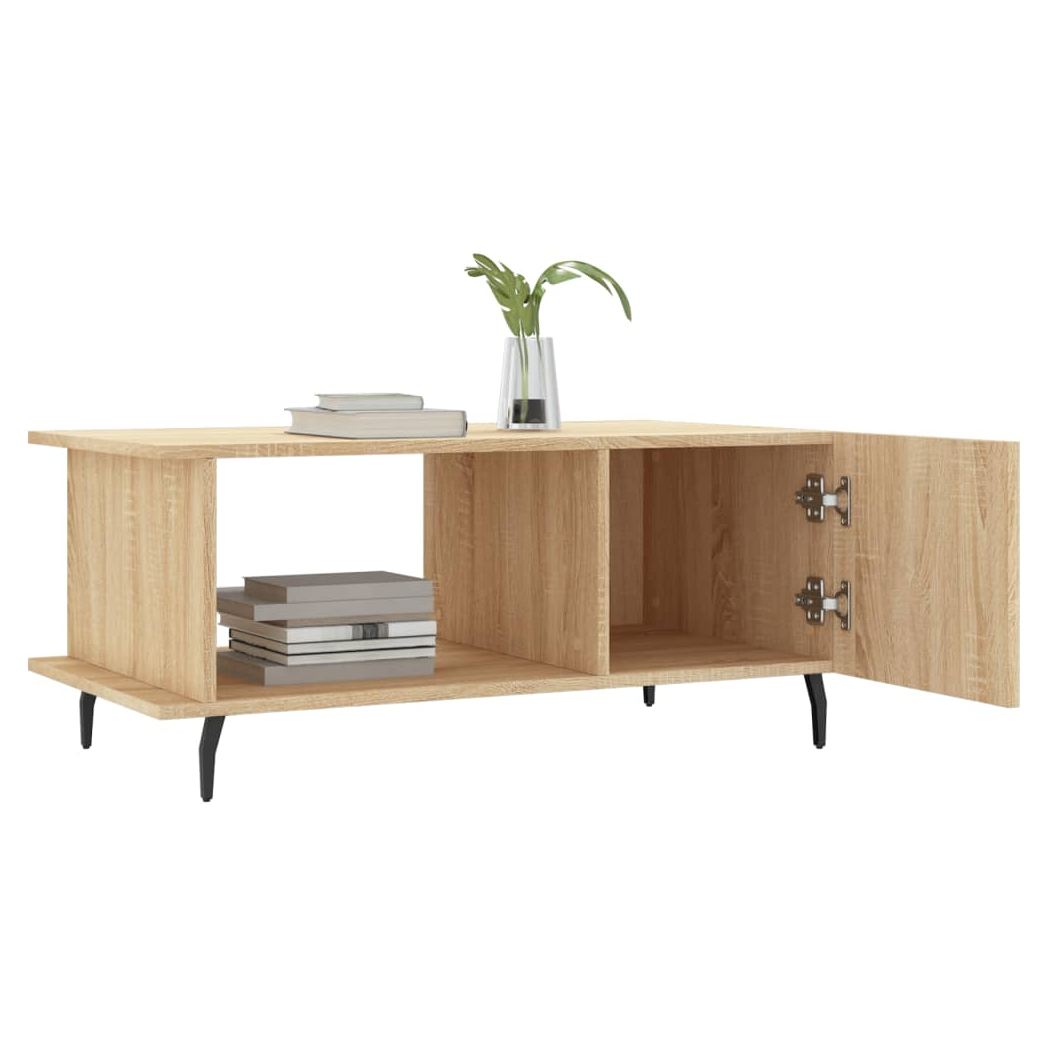 vidaXL Coffee Table Sonoma Oak 90x50x40 cm Engineered Wood