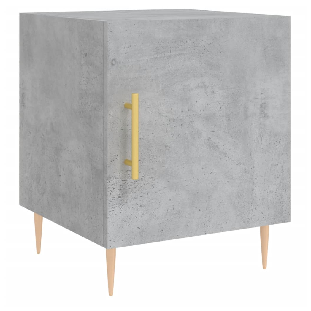 vidaXL Bedside Cabinet Concrete Grey 40x40x50 cm Engineered Wood