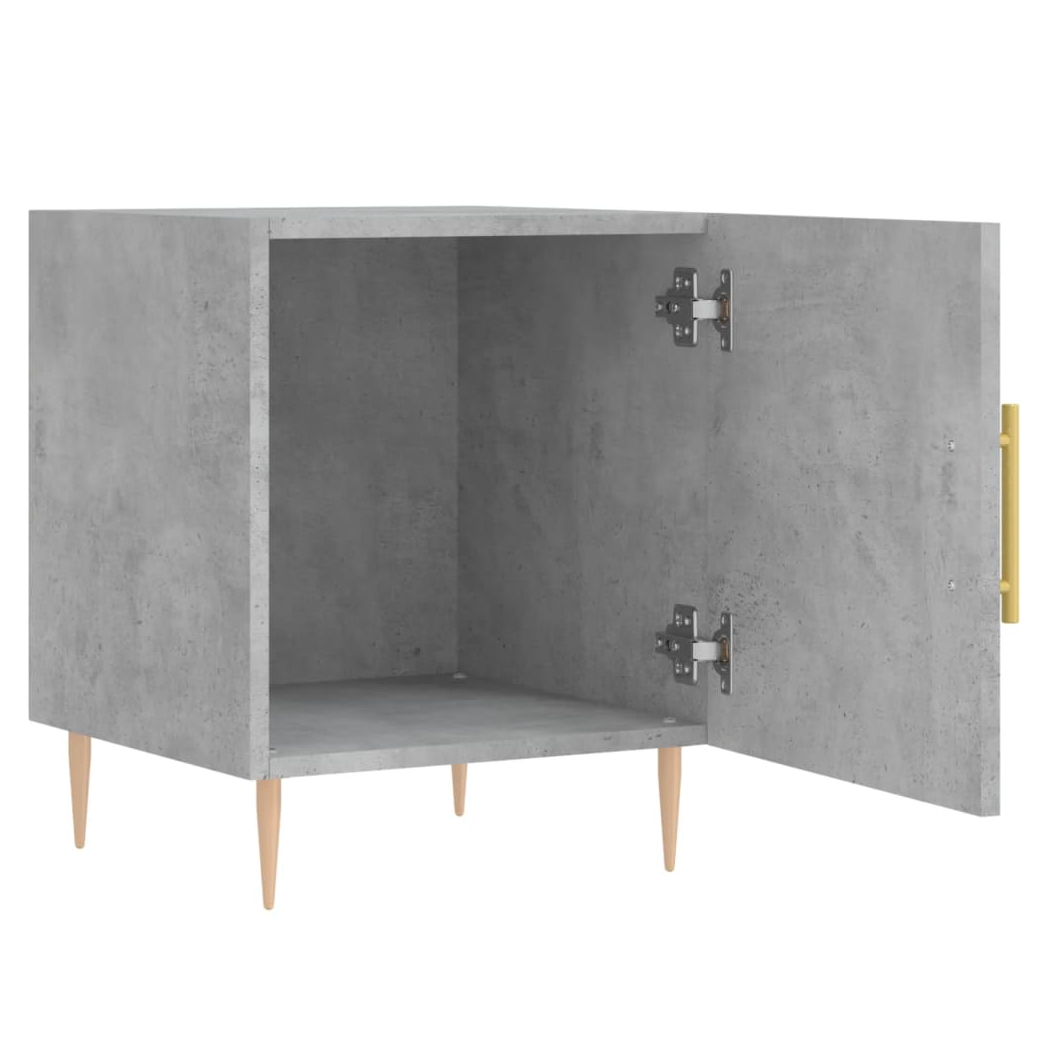 vidaXL Bedside Cabinet Concrete Grey 40x40x50 cm Engineered Wood