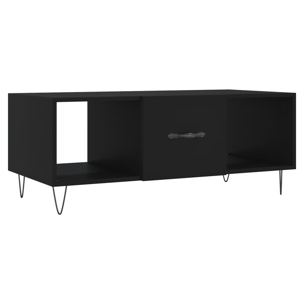 vidaXL Coffee Table Black 102x50x40 cm Engineered Wood