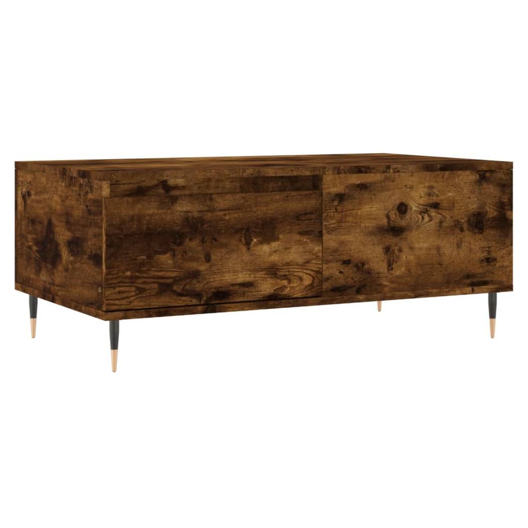 vidaXL Coffee Table Smoked Oak 90x50x36.5 cm Engineered Wood