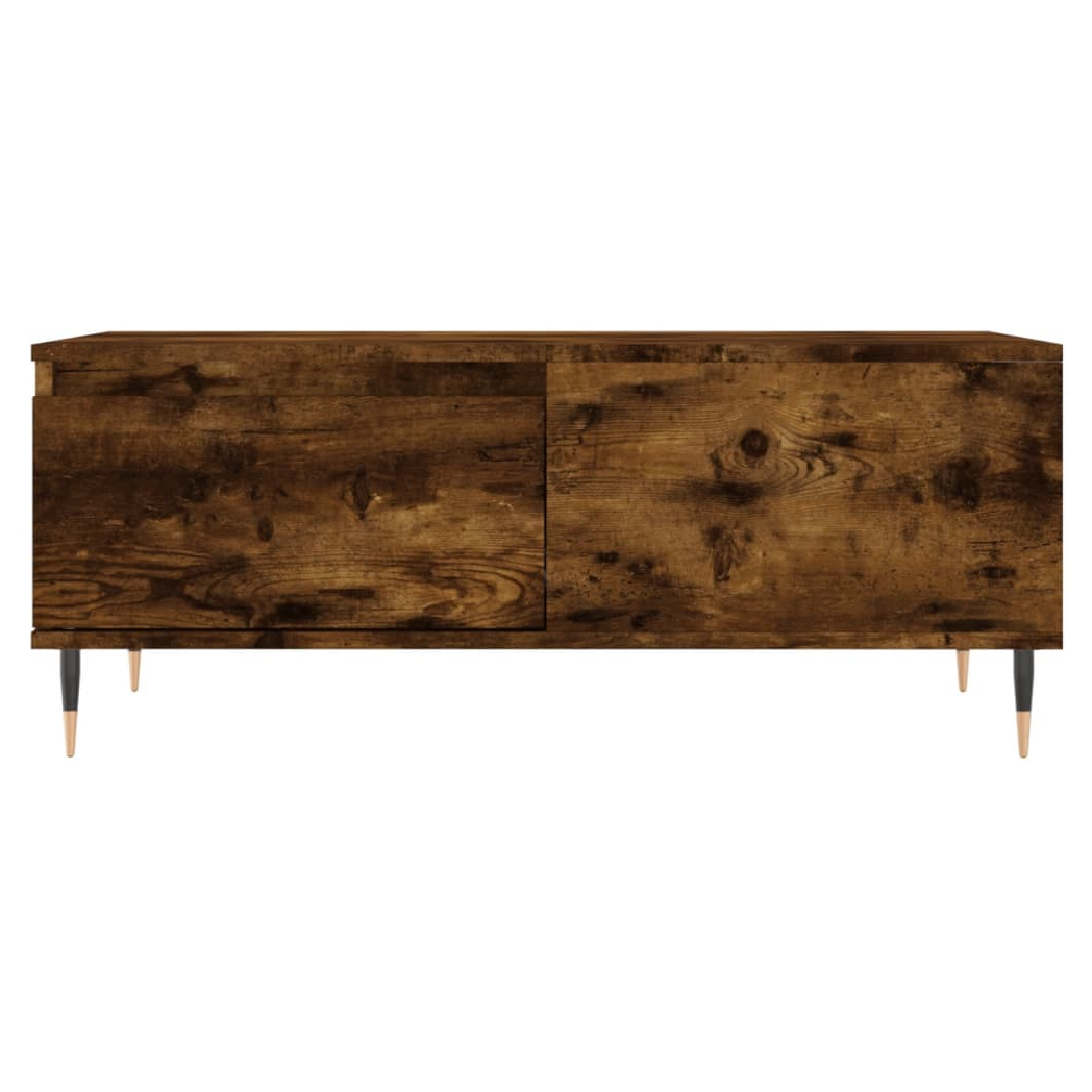 vidaXL Coffee Table Smoked Oak 90x50x36.5 cm Engineered Wood