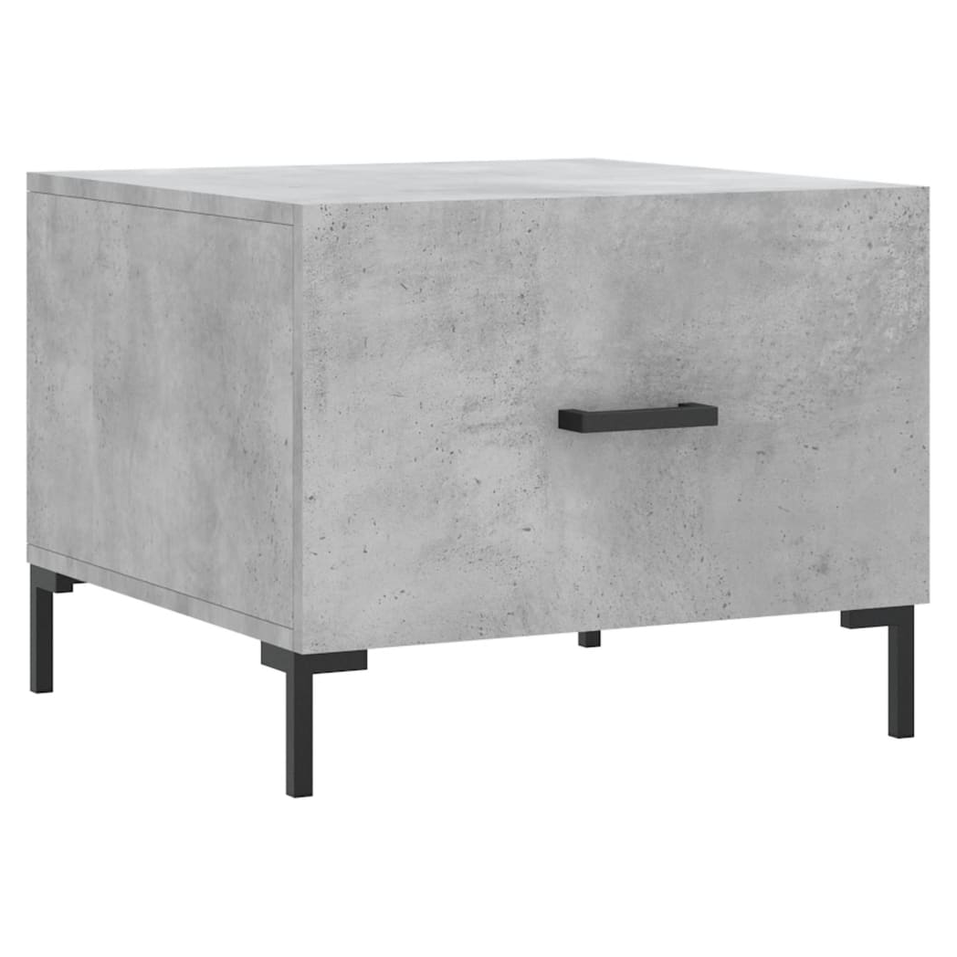 vidaXL Coffee Table Concrete Grey 50x50x40 cm Engineered Wood