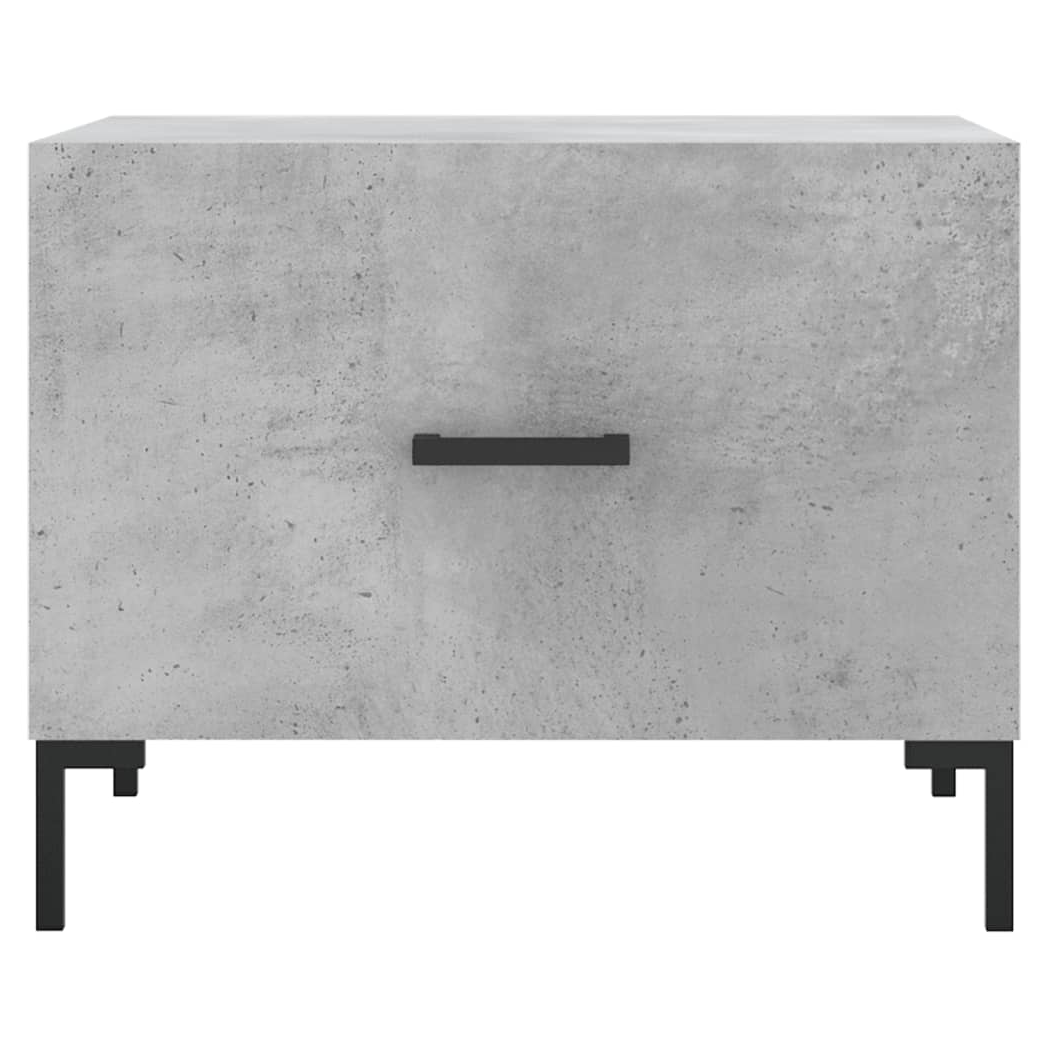 vidaXL Coffee Table Concrete Grey 50x50x40 cm Engineered Wood