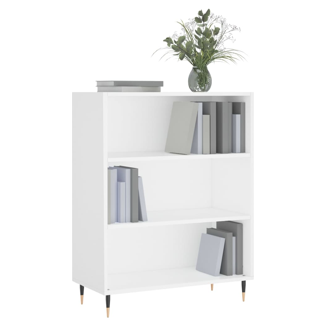 vidaXL Bookcase White 69.5x32.5x90 cm Engineered Wood