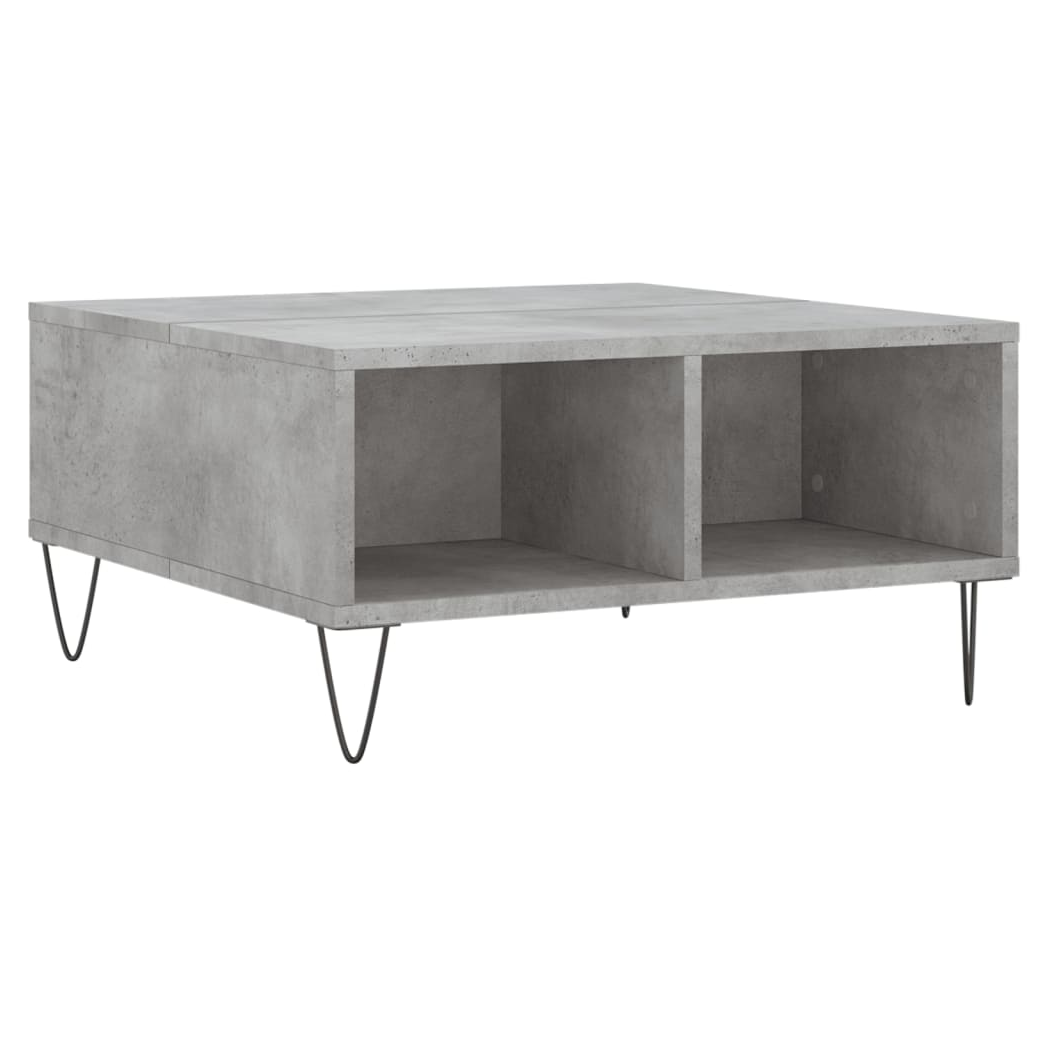 vidaXL Coffee Table Concrete Grey 60x60x30 cm Engineered Wood