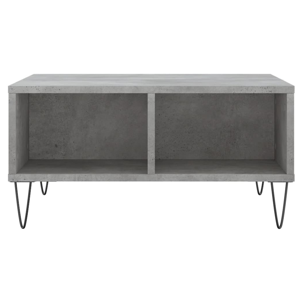 vidaXL Coffee Table Concrete Grey 60x60x30 cm Engineered Wood