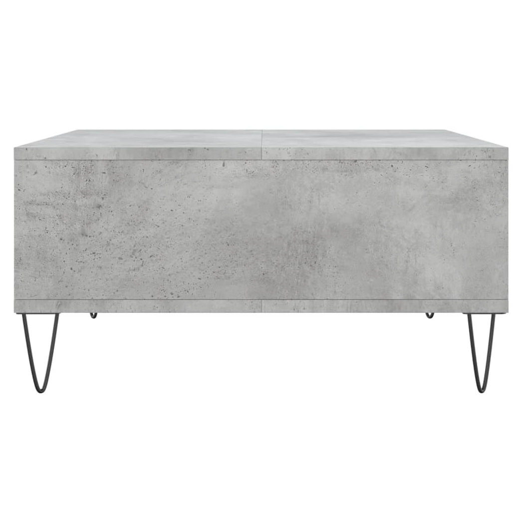 vidaXL Coffee Table Concrete Grey 60x60x30 cm Engineered Wood