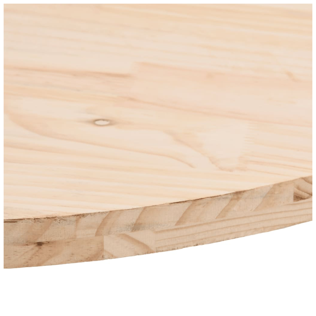 vidaXL Table Top 80x40x2.5 cm Solid Wood Pine Oval