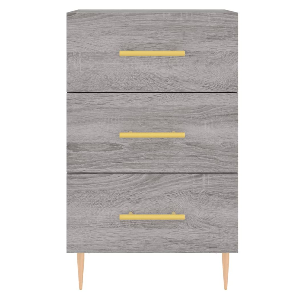 vidaXL Bedside Cabinet Grey Sonoma 40x40x66 cm Engineered Wood