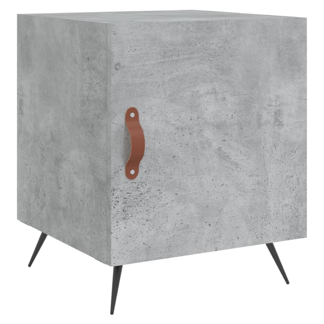 vidaXL Bedside Cabinet Concrete Grey 40x40x50 cm Engineered Wood