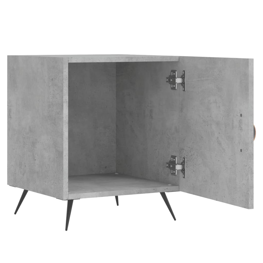 vidaXL Bedside Cabinet Concrete Grey 40x40x50 cm Engineered Wood