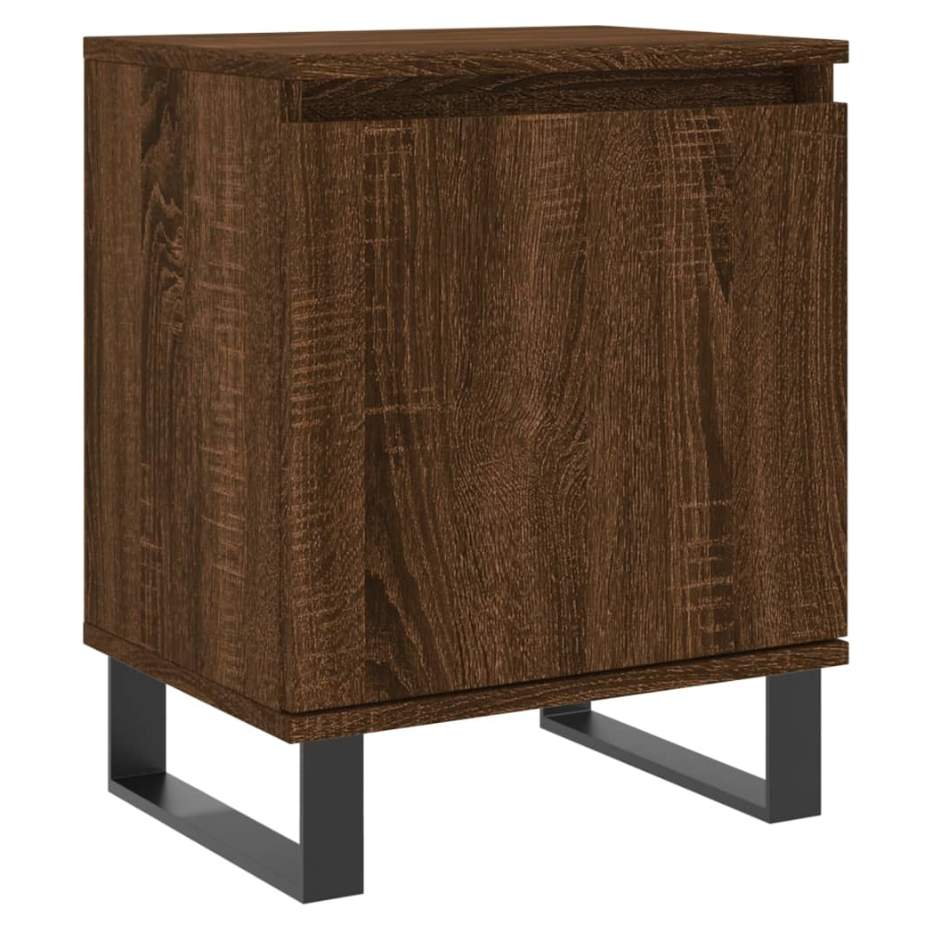 vidaXL Bedside Cabinet Brown Oak 40x30x50 cm Engineered Wood