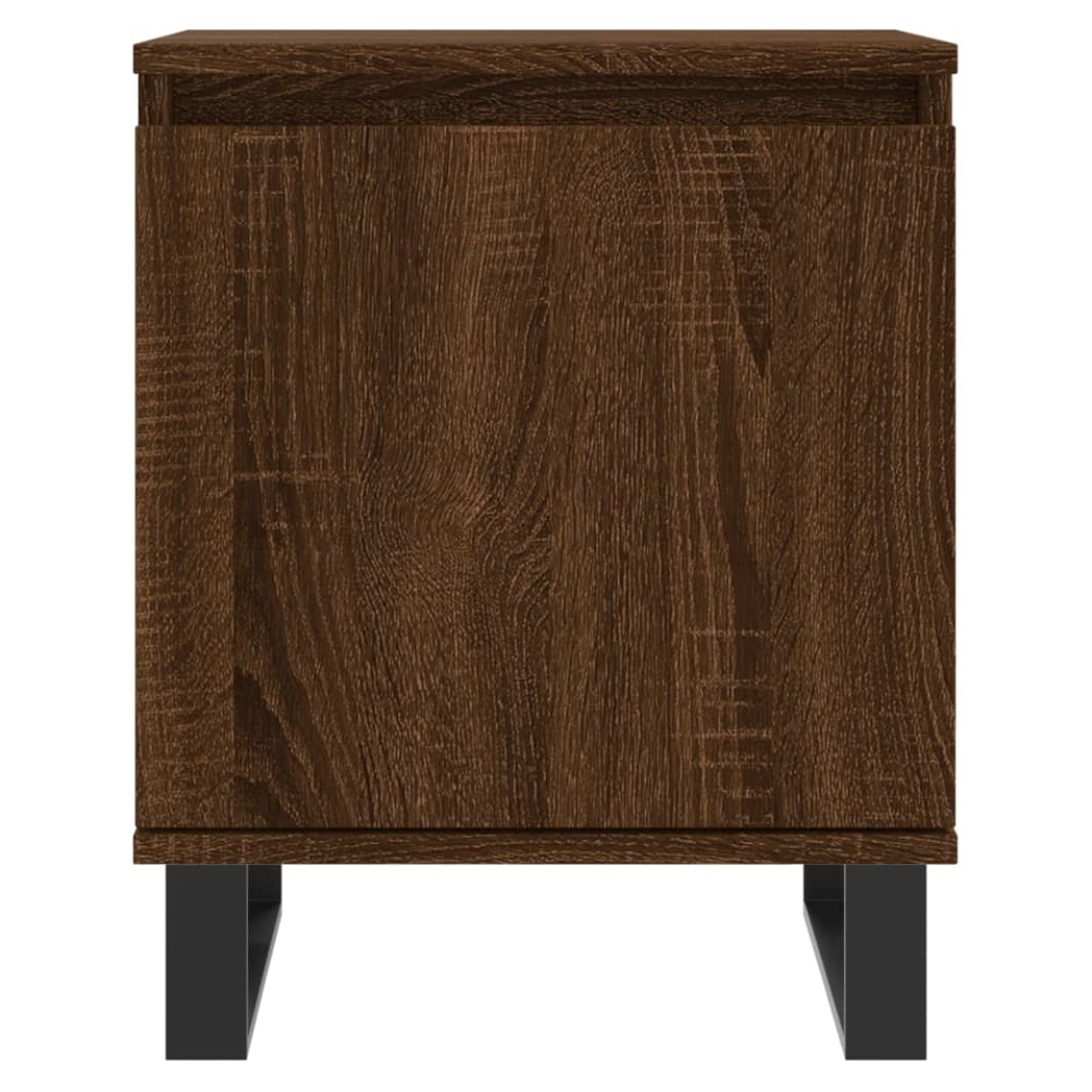 vidaXL Bedside Cabinet Brown Oak 40x30x50 cm Engineered Wood