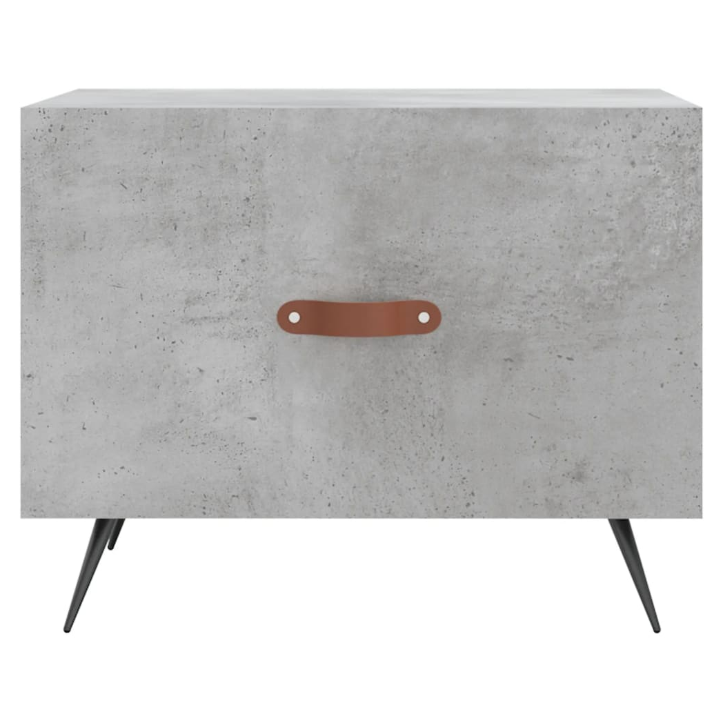 vidaXL Coffee Table Concrete Grey 50x50x40 cm Engineered Wood