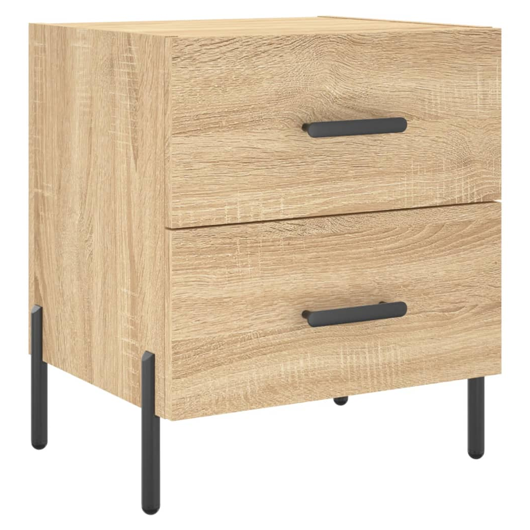 vidaXL Bedside Cabinet Sonoma Oak 40x35x47.5 cm Engineered Wood