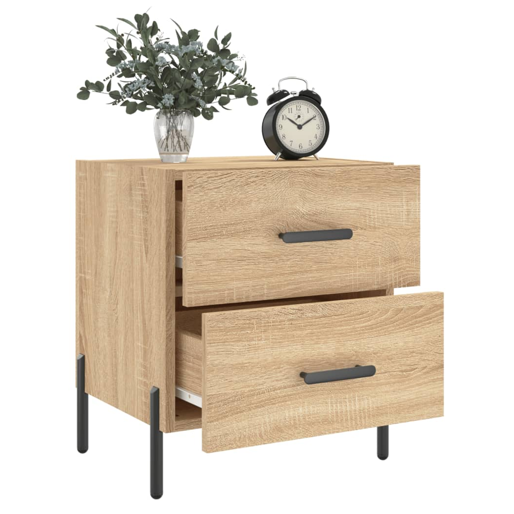 vidaXL Bedside Cabinet Sonoma Oak 40x35x47.5 cm Engineered Wood