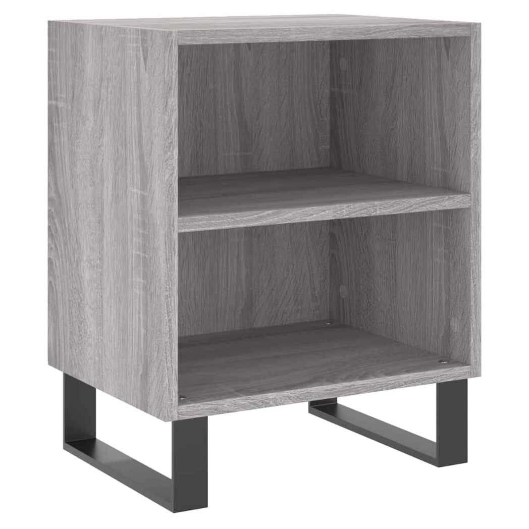 vidaXL Bedside Cabinet Grey Sonoma 40x30x50 cm Engineered Wood