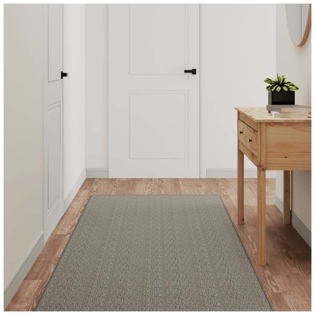 vidaXL Carpet Runner Sisal Look Silver 80x150 cm