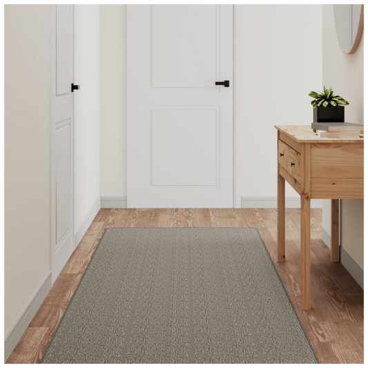 vidaXL Carpet Runner Sisal Look Silver 80x150 cm