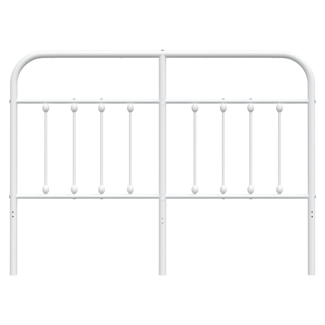 vidaXL Metal Headboard White 135 cm