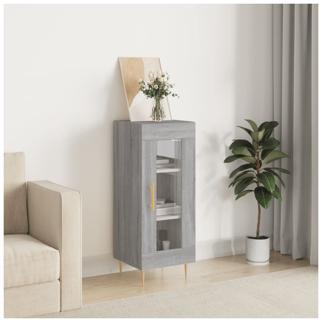 vidaXL Sideboard Grey Sonoma 34.5x34x90 cm Engineered Wood