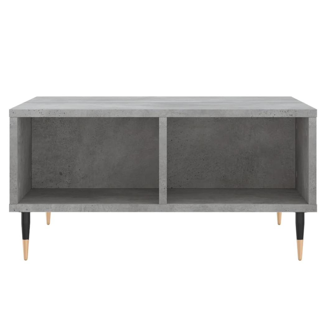 vidaXL Coffee Table Concrete Grey 60x60x30 cm Engineered Wood