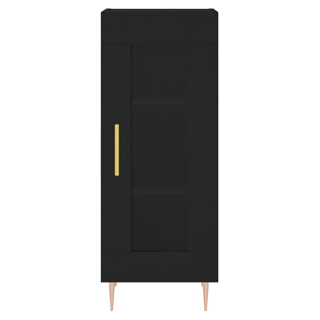 vidaXL Sideboard Black 34.5x34x90 cm Engineered Wood