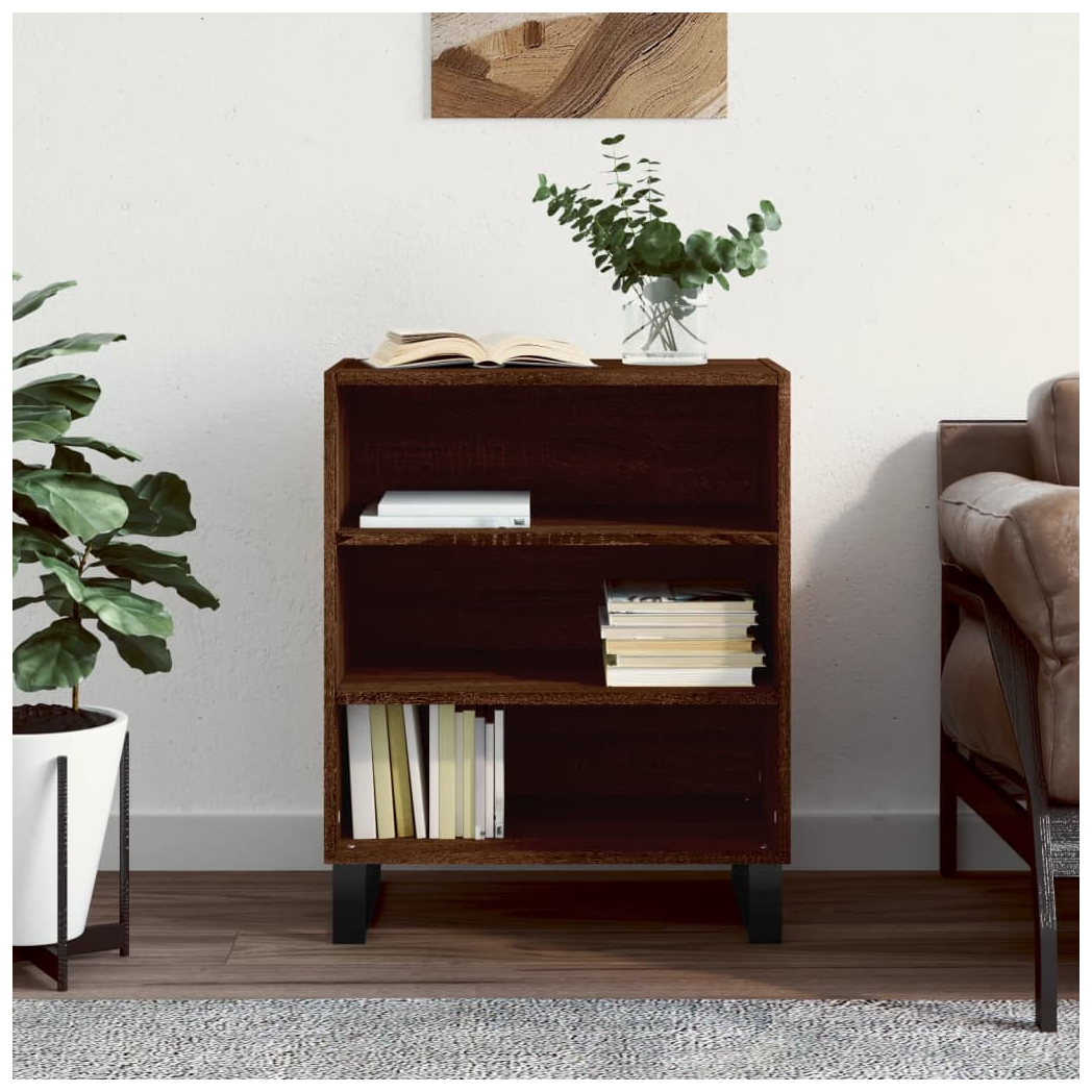 vidaXL Sideboard Brown Oak 57x35x70 cm Engineered Wood