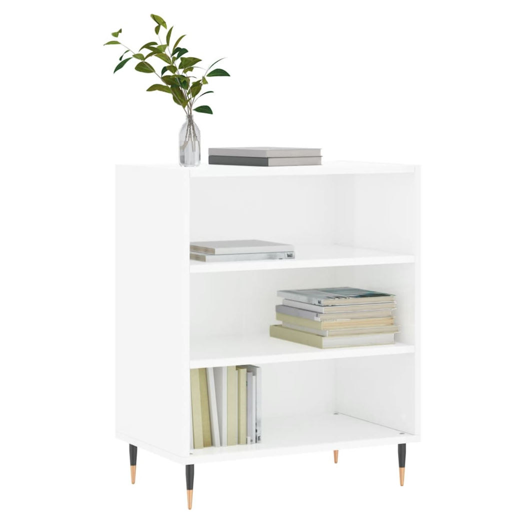 vidaXL Sideboard High Gloss White 57x35x70 cm Engineered Wood