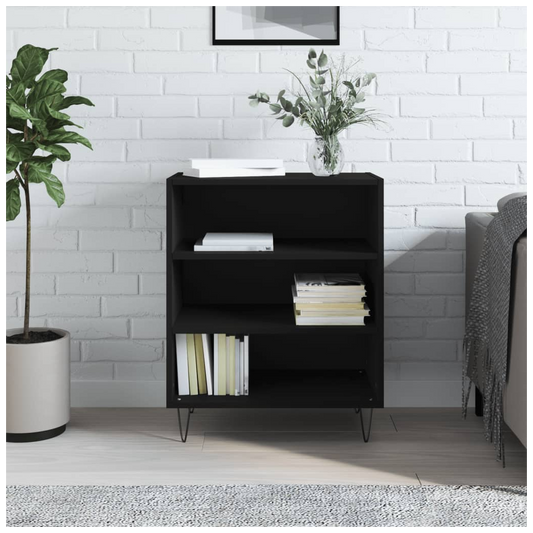 vidaXL Sideboard Black 57x35x70 cm Engineered Wood