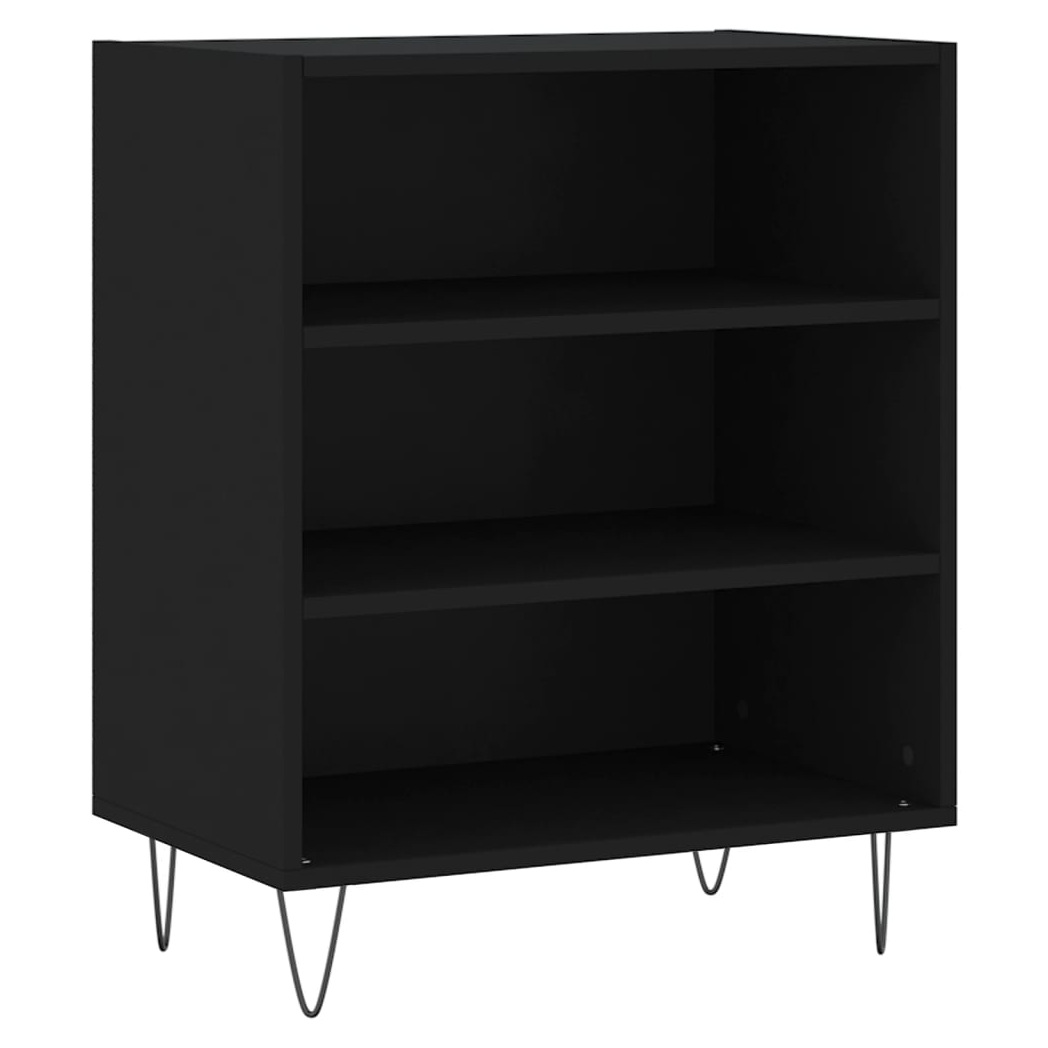 vidaXL Sideboard Black 57x35x70 cm Engineered Wood