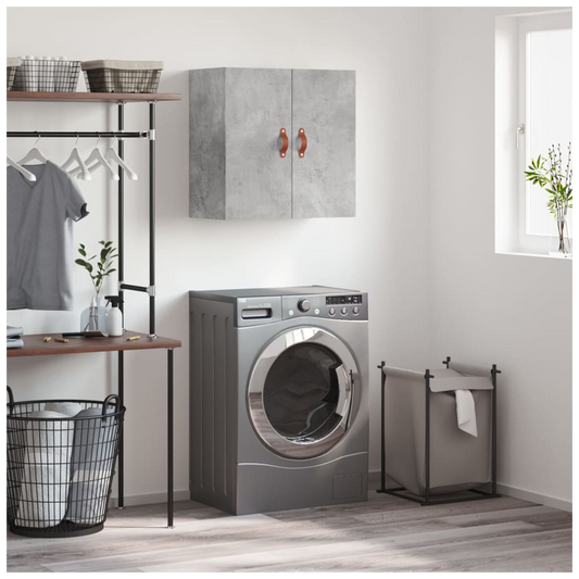 vidaXL Wall Cabinet Concrete Grey 60x31x60 cm Engineered Wood