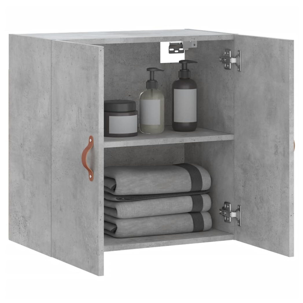 vidaXL Wall Cabinet Concrete Grey 60x31x60 cm Engineered Wood