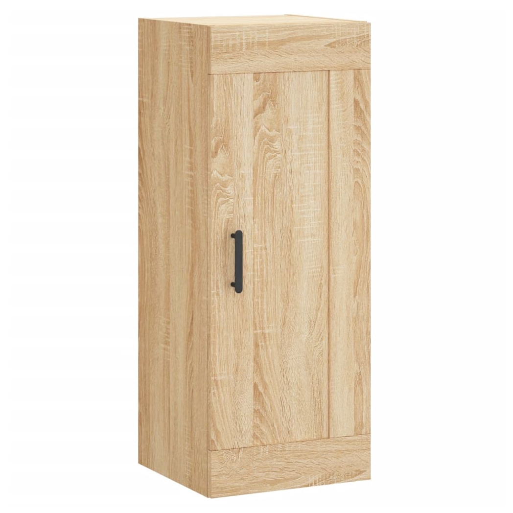 vidaXL Wall Mounted Cabinet Sonoma Oak 34.5x34x90 cm Engineered Wood