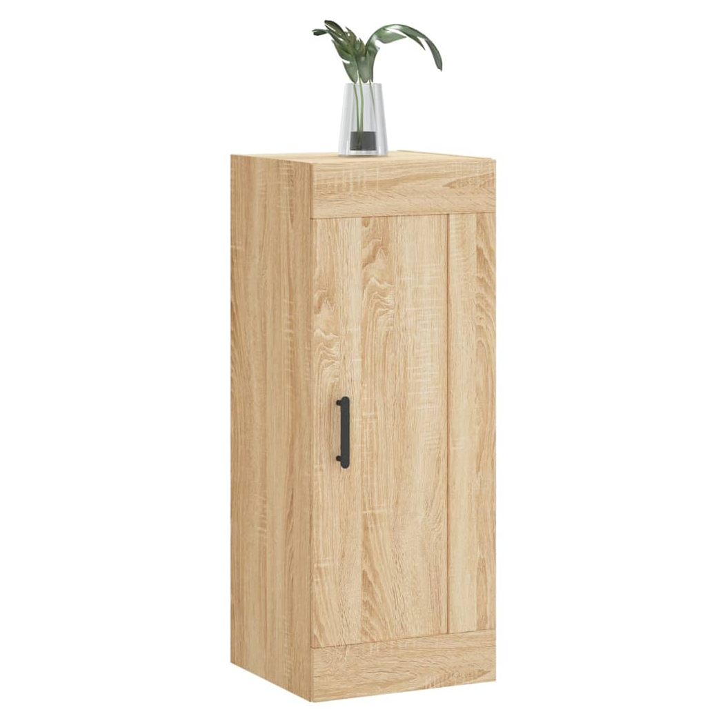 vidaXL Wall Mounted Cabinet Sonoma Oak 34.5x34x90 cm Engineered Wood