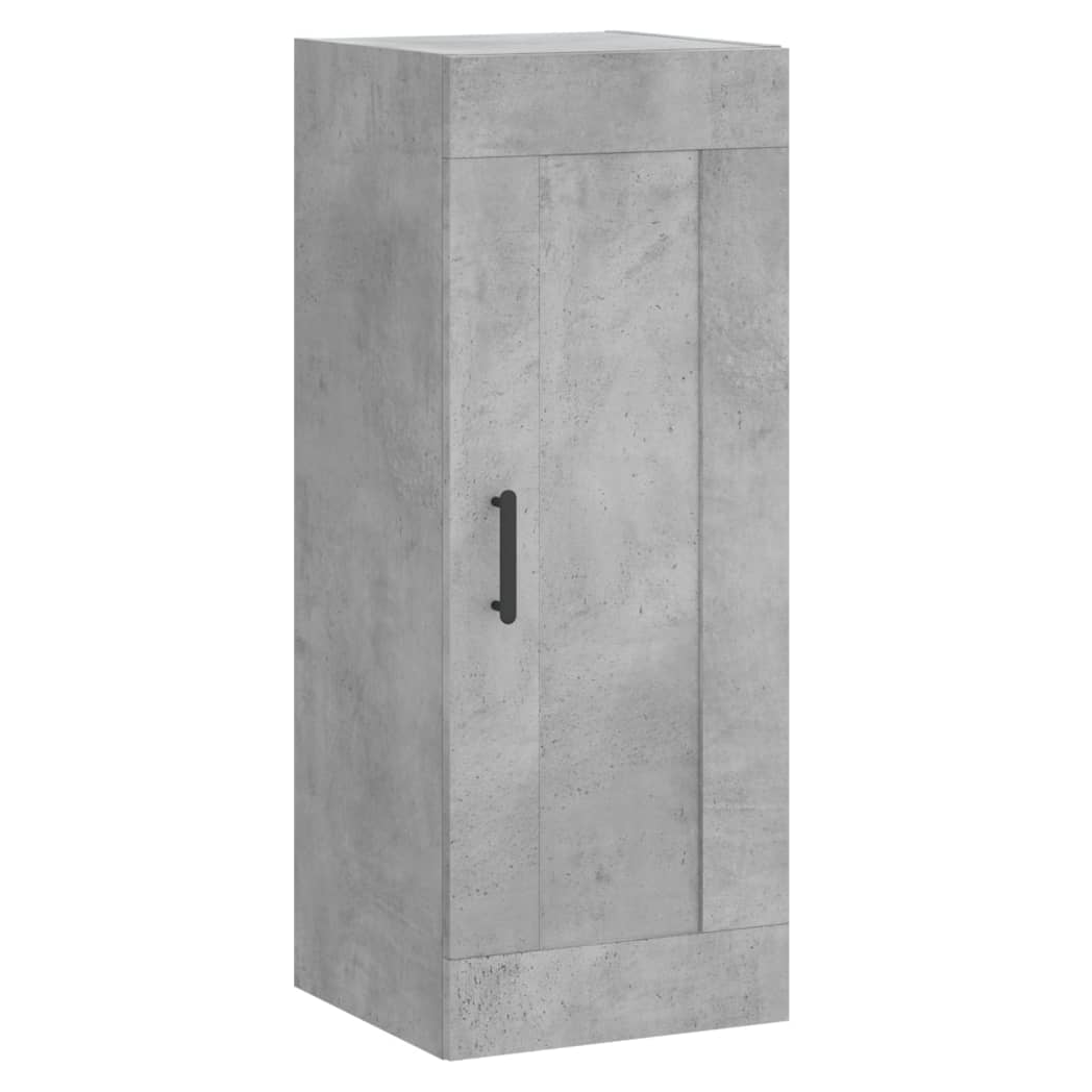 vidaXL Wall Mounted Cabinet Concrete Grey 34.5x34x90 cm Engineered Wood